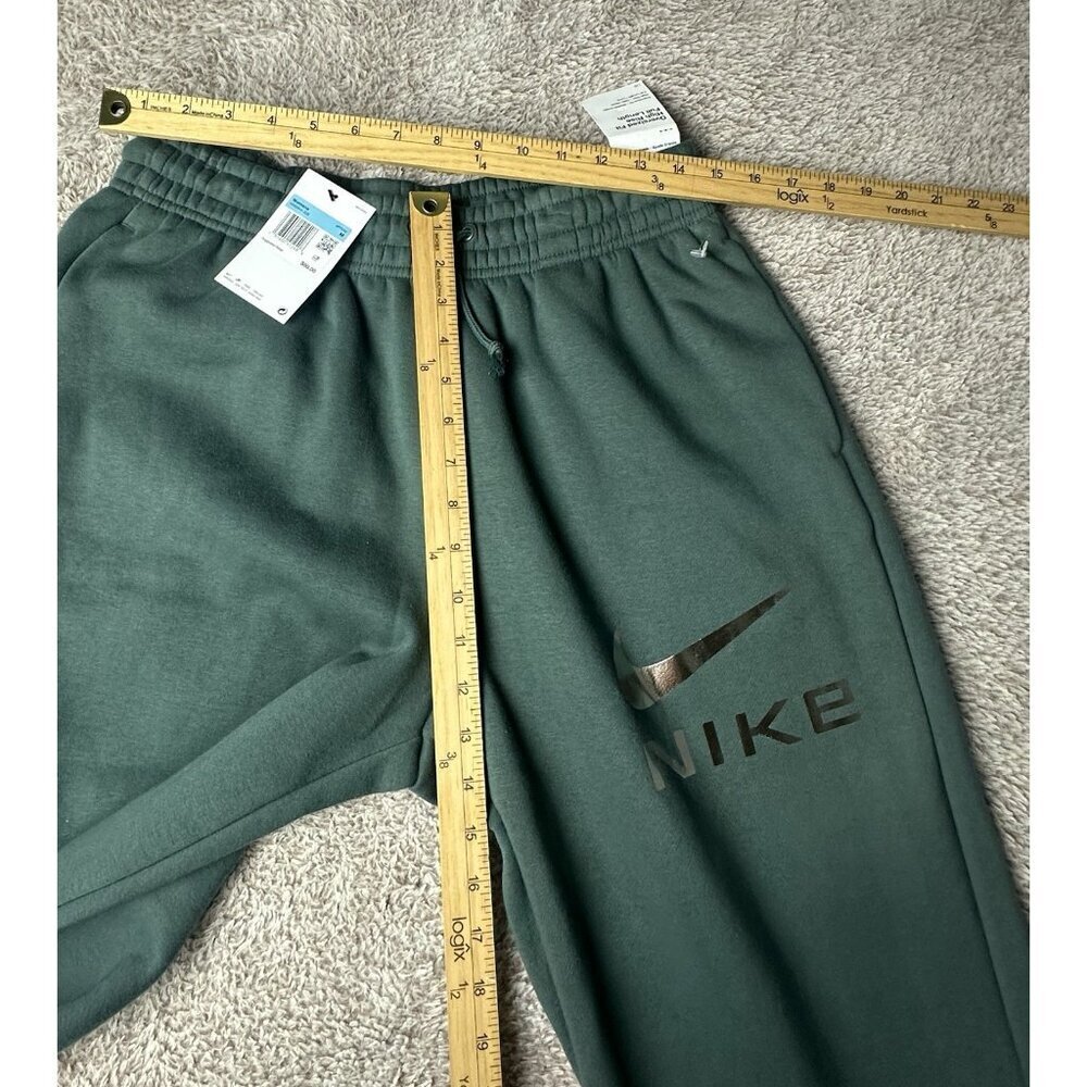 NIKE Sportswear Phoenix Fleece High-Waisted Oversized Pants Size M Green New - Picture 6 of 15